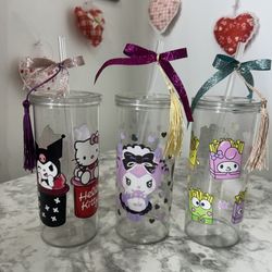 Sanrio, Hello Kitty Kid-Friendly BPA-Free Plastic Cup with Lid – 6 oz 