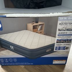 two - sealy alwayzaire 18” queen airbed