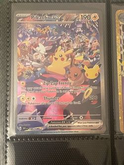 Pikachu EX SIR - night time celebration - 30th pokemon