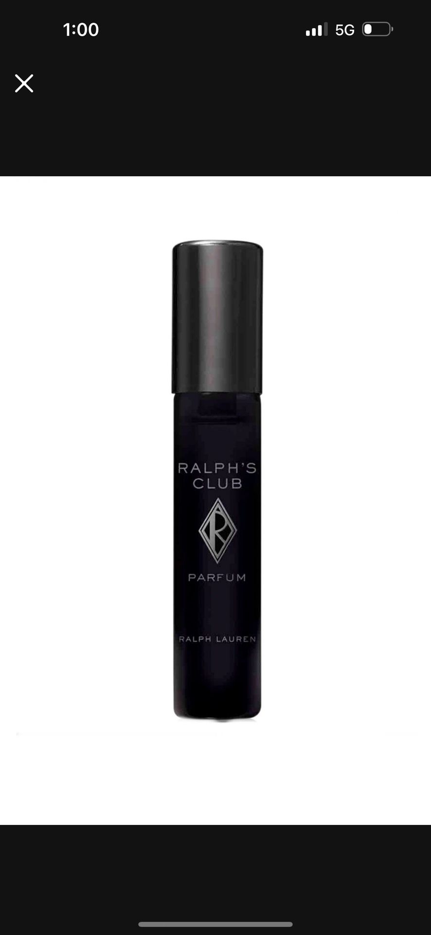 New— Ralph Lauren Ralph's Club Parfum Travel Spray