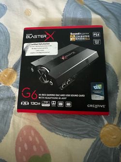 Sound blaster x g6 usb sound card