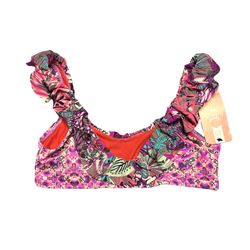 NEW Girl's Maaji Ruffle Bikini Top size 14