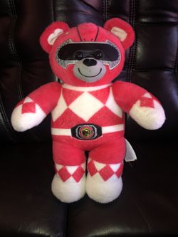 RED MIGHTY MORPHIN POWER RANGER BUILD A BEAR PLUSH 16" SABAN Tyrannosaurus