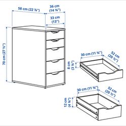 ikea ALEX Vanity drawer 