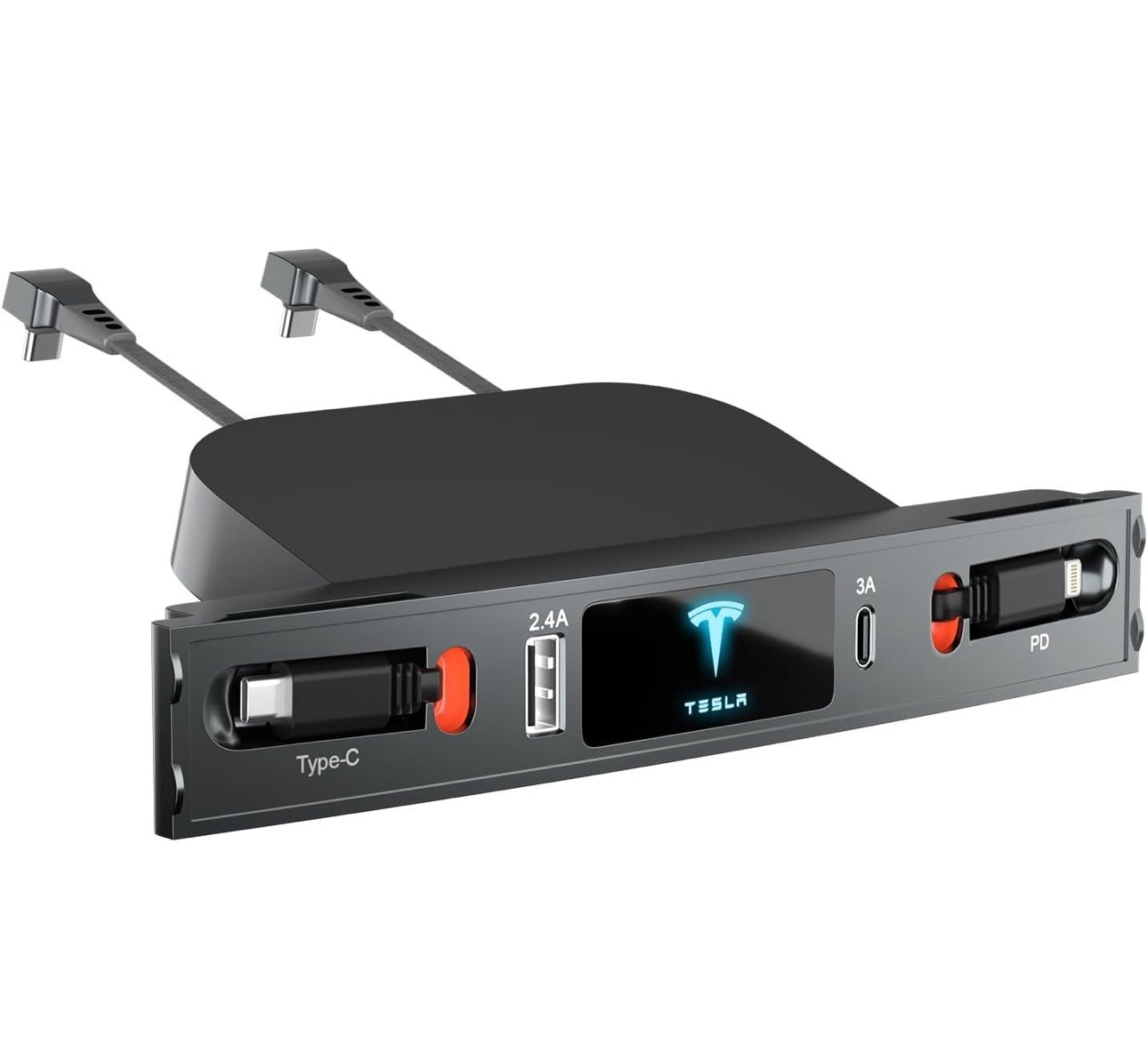 TESLA USB RETRACTABLE  CHARGING HUB 