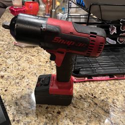 Snap On 1/2 Inch Impact. 18V/ 2 Batteries And Charger