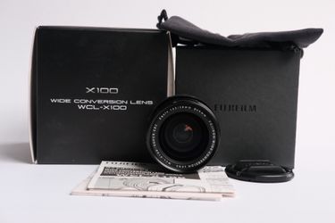 Fujifilm WCL-X100 Wide Conversion Lens (Mark I) Black — Like New, Boxed