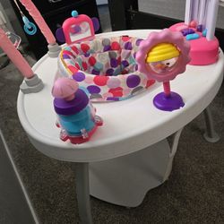 Babygirl Bounce & Play Activity Center