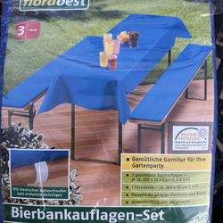 Beer tent table bench cushions