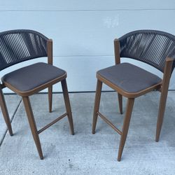 2 Purple Leaf Stools Great Condition