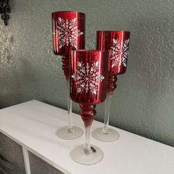 Glass Candle Holder