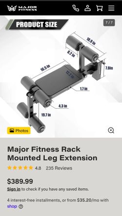 Major fitness leg extension