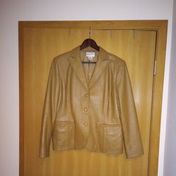 Pendleton Women's Leather Jacket, Size L