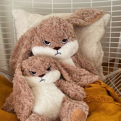 "broody bunny" Grumpy bunny plushies