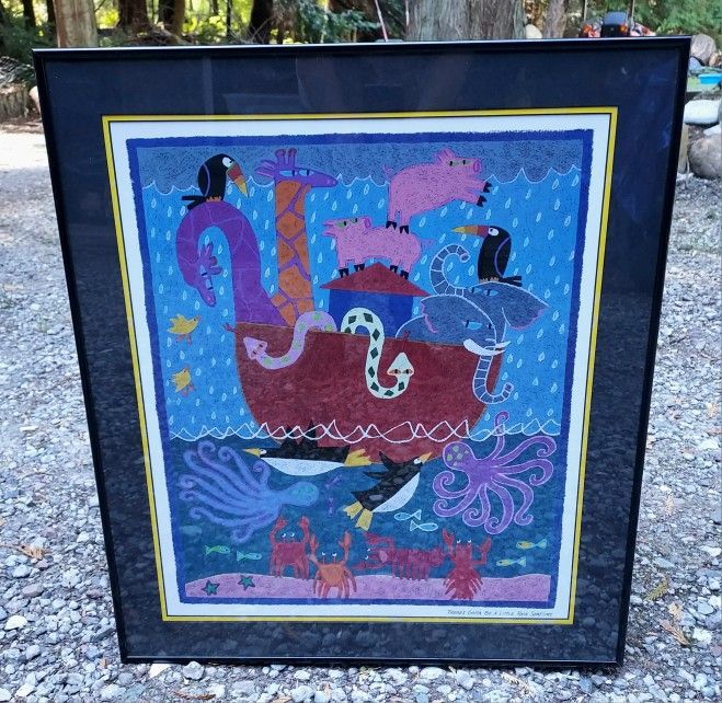 Noah's Ark 28x24 Framed Art Litho