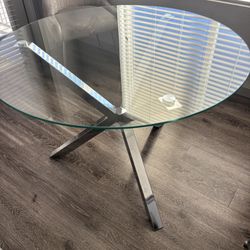 Round Glass Kitchen Table