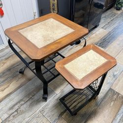 2 Heavy Duty End Tables 