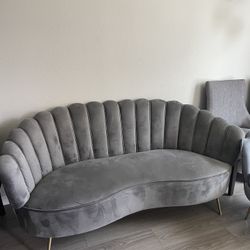 Excellent Condition  Sofa Like New With Arm Chair