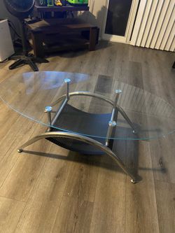 Glass living room table