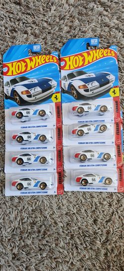 2026 Hot Wheels White Ferrari 365 lot of 8