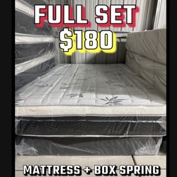Brand New Full Size Pillow Top Set