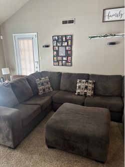 Sectional Couch & Ottoman For Sale!!