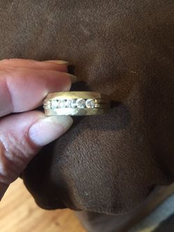 14k men’s wedding ring 1 carat of diamonds