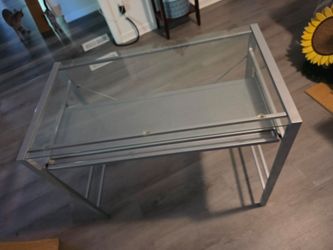 Glass and Metal Desk