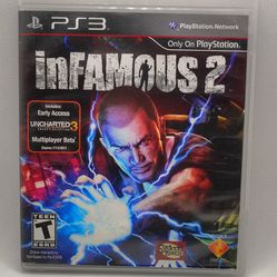inFAMOUS 2 PS3 Complete With Manual – Untested – Good Condition