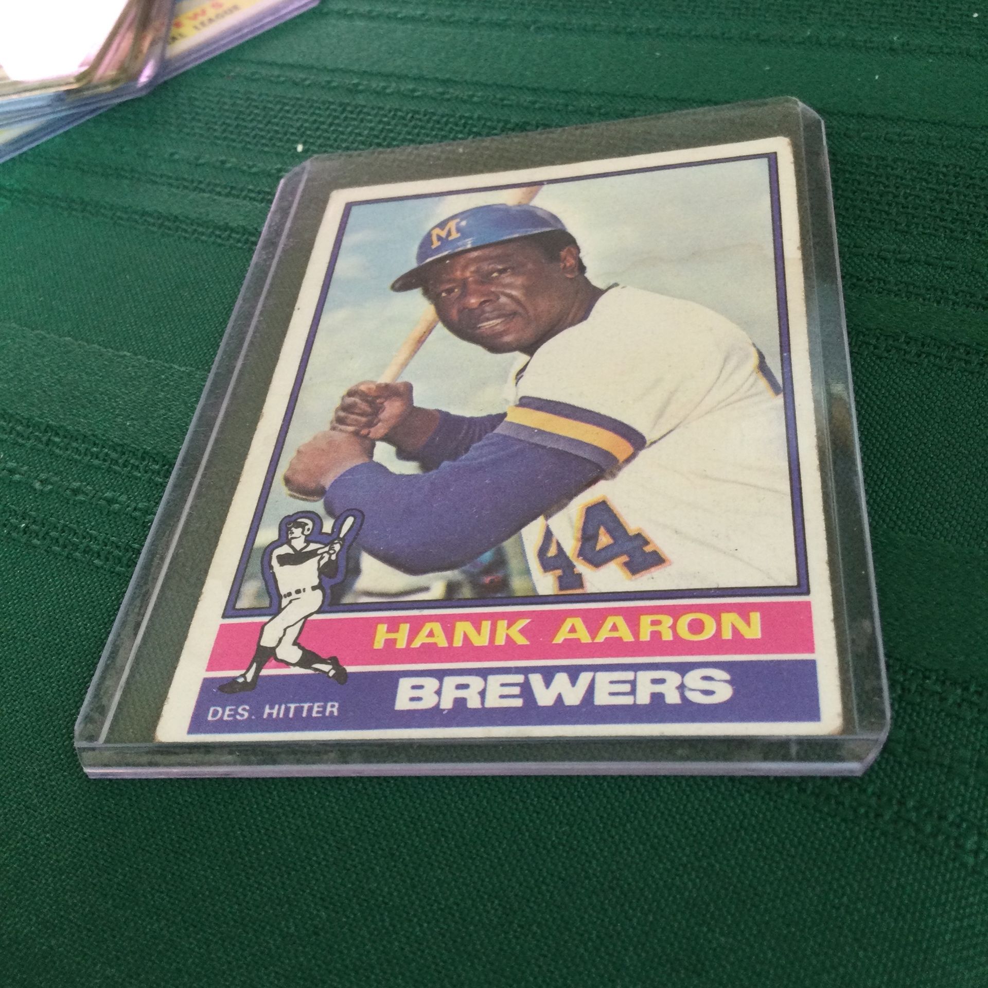 HAMMERING HANK! LATER YEAR CARD.