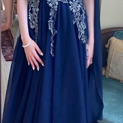 A-Line Beaded Gown