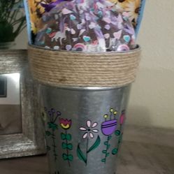 Personalized Flower Pot With Seeds And Potting Soil