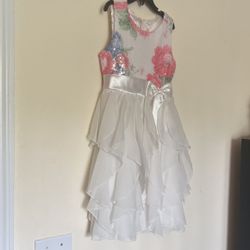 Girls 8 Sequin Flower Easter Dress