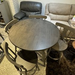Beautiful Gray Sorrento Dining Table Set!$499!*SAME DAY DELIVERY*NO CREDIT NEEDED*EASY FINANCING*HUGE SALE*
