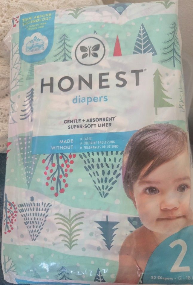 New Honest Diapers (size 2)