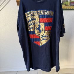 Men’s Navy Blue Graphic Big & Tall Shirt (3XB) 