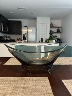Glass decoration bowl