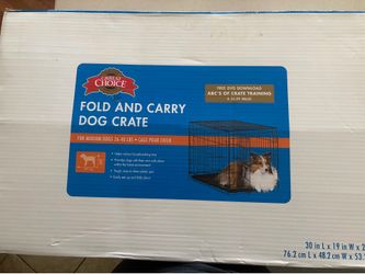 Brand New Dog Crate - 30in x 19in x 21in - Fold And Carry - Unopened