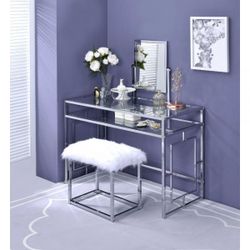 Simple Vanity With Stool 
