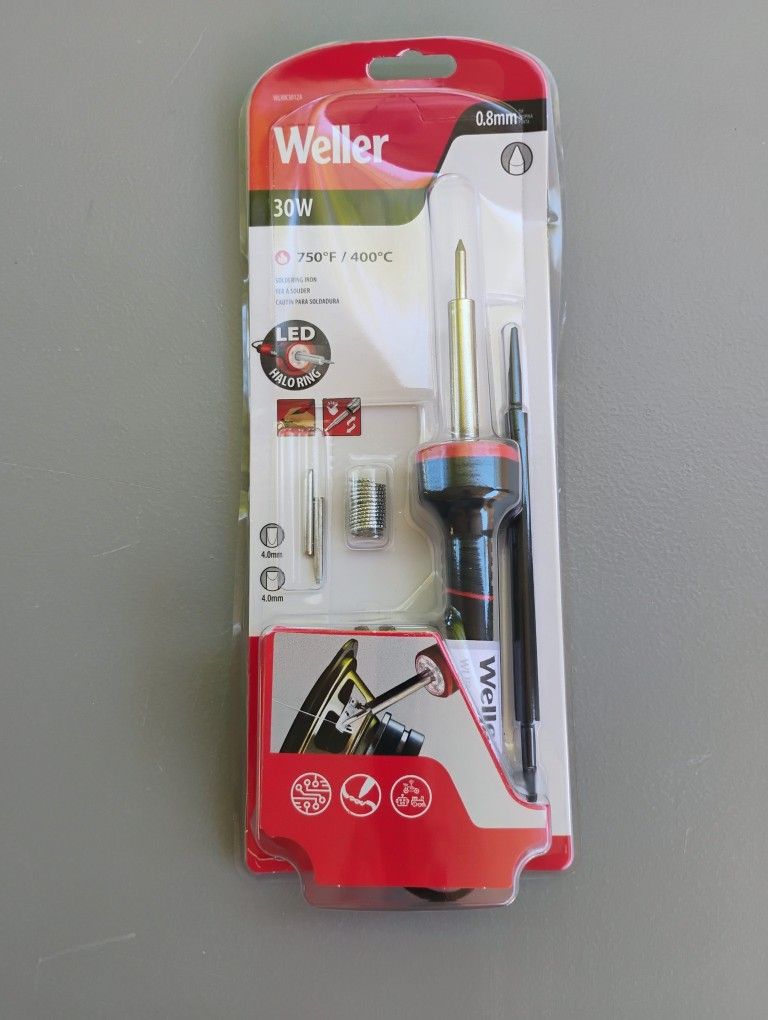 Weller WLIRK3012A 30W LED Halo Soldering Iron Kit-Brand New