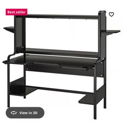 IKEA FREDDE Gaming Desk – Like New – Black