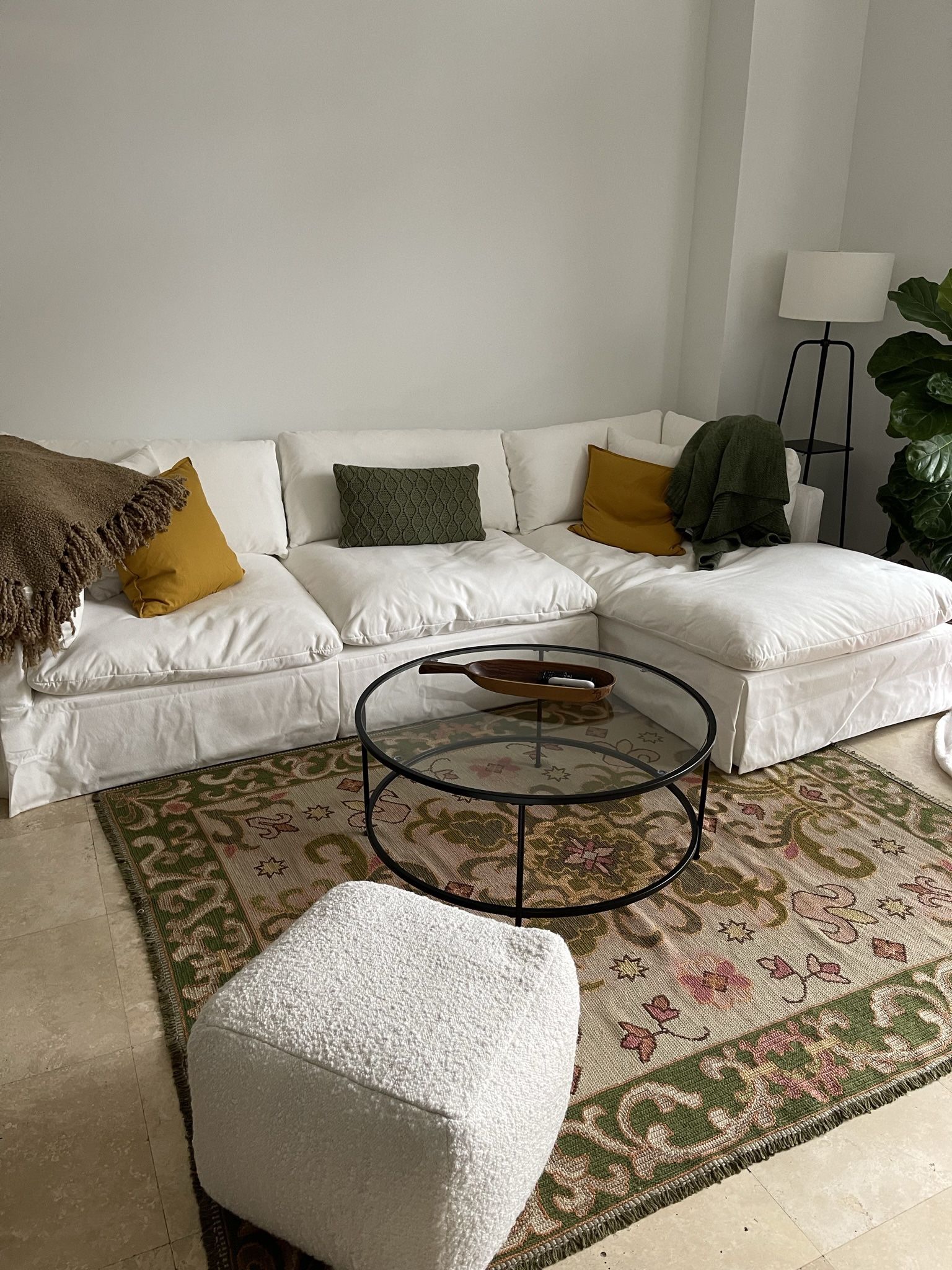 White Sectional Couch - Cloud Couch Dupeeee