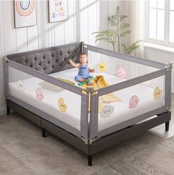 3 Pieces Baby Bed Rail Guard for Kids, bed rails for queen size bed (Queen Size)