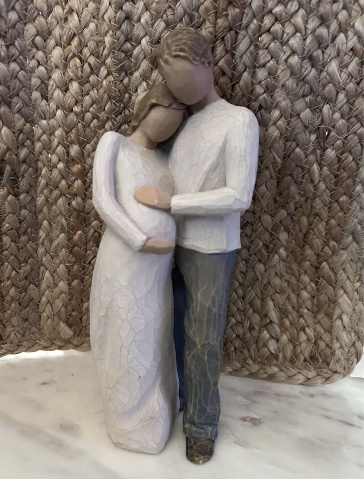 Willow Tree “Home” 9” Tall Sculpted Figurine Susan Lordi Expectant Couple Maternity Family