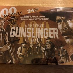 100 Greatest Gunslinger Classics Western Movies 24 Disc Set DVD New SEALED 2012