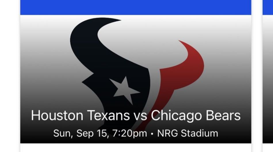 Bears at Texans Ticket