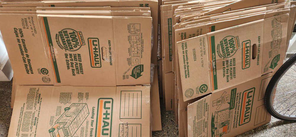 U-Haul Boxes- Only Used Once