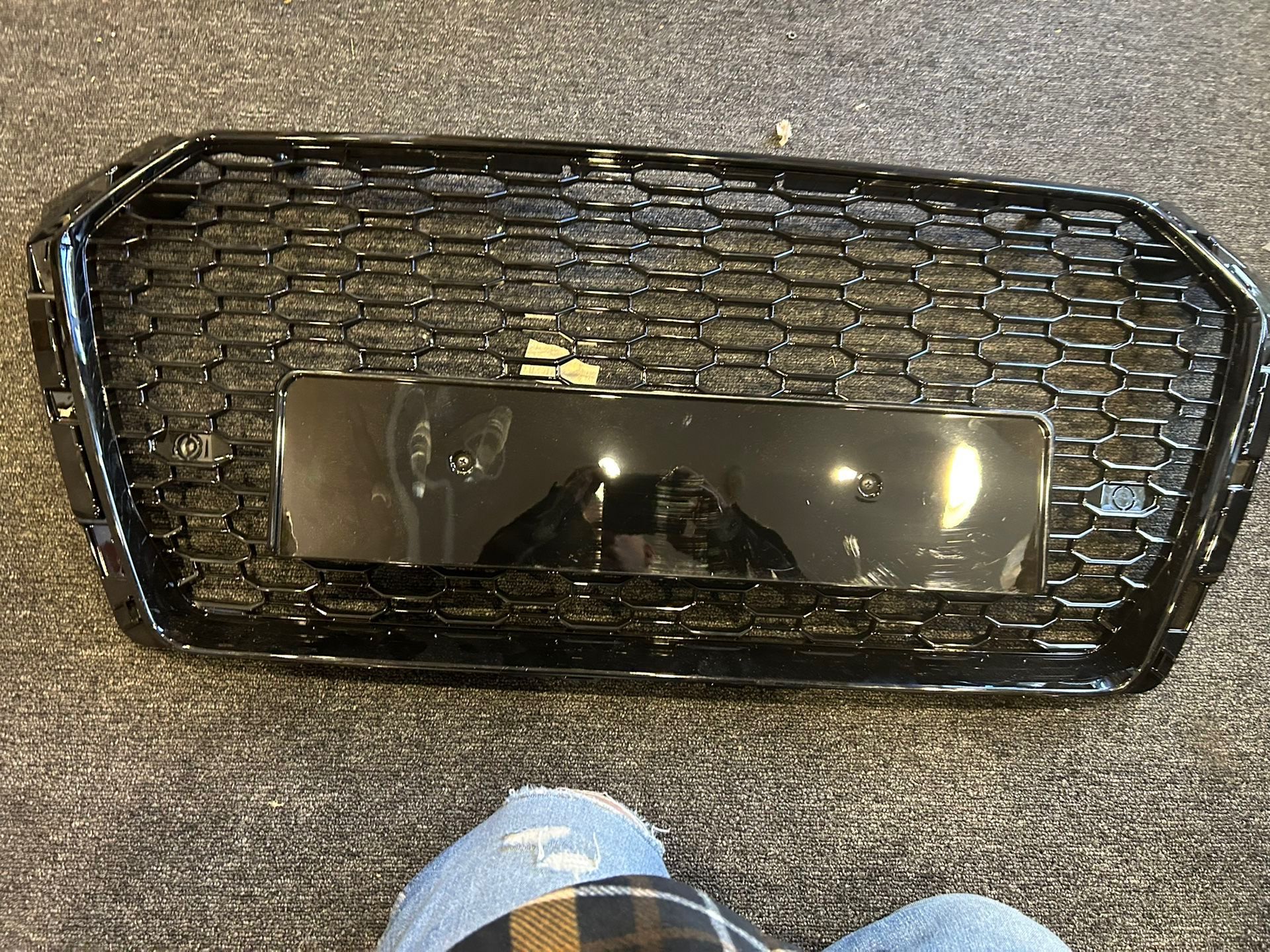 🔥FOR AUDI A5 S5/B9 2017-2019 FRONT BUMPER GRILLE HONEYCOMB HOOD GRILL RS5 STYLE