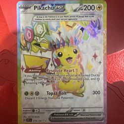 Pikachu Ex Surging Sparks 