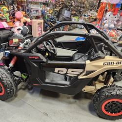 1 24v  $550 blue red yellow black pink /
 2 24v 48v battery $600 green pink black red blue
Can-am maverick remote control leather seats shocks soft ti